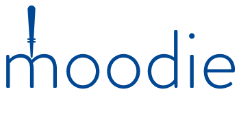 Moodie white logo